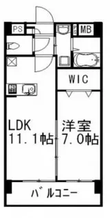 プライムアーバン千駄木【6階】の間取り