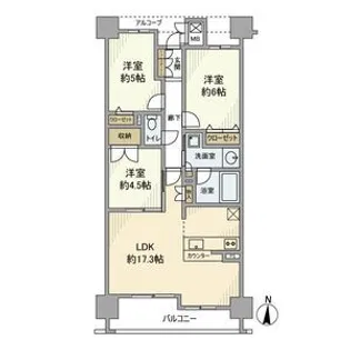 サンメゾン野並サウスヒルズアベニュー【7階】の間取り