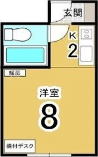 全国ビルニューオリンピア【5階】の間取り