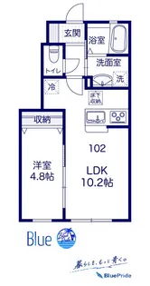 カーサクレール【1階】の間取り