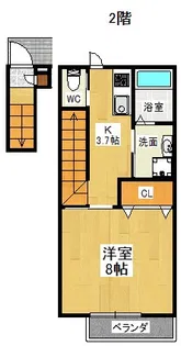CREAVILLE(クレアヴィレ)【2階】の間取り