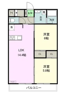 アクシス上小町【4階】の間取り