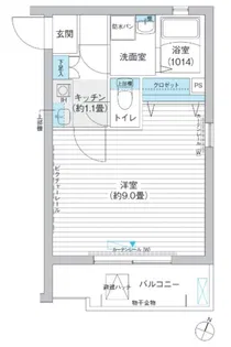 イースト6ハイツ【2階】の間取り