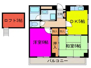 ドミ-ル真紀【4階】の間取り
