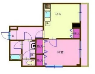 グロワールエイコー【3階】の間取り