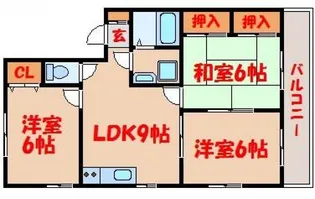 サンステート矢野【2階】の間取り