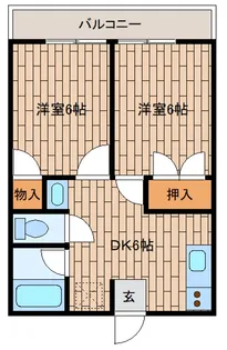 コンフォートハイツ【1階】の間取り