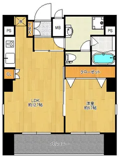 レジオス動坂【8階】の間取り