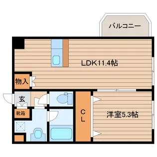 プランドール高松【2階】の間取り