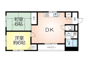 ラ・ビブリオ【1階】の間取り