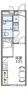 レオパレスノーヴァ堀之内【2階】の間取り