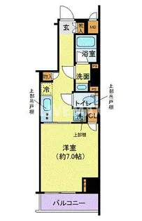 ディアレイシャス港区海岸【3階】の間取り