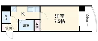 マンションリバーサイド【4階】の間取り