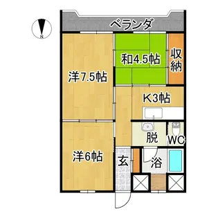 マンション瑞凰【1階】の間取り