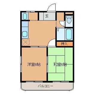 ハイツ土谷【4階】の間取り