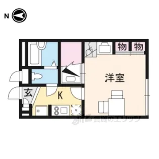 レオパレス優豊【1階】の間取り