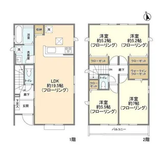 千葉県千葉市若葉区千城台東3【一戸建】の間取り