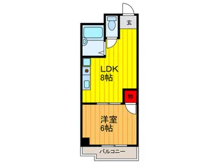 パークリッジ現代【6階】の間取り
