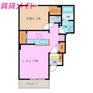 メゾン サカエ II【1階】の間取り