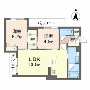 キャステルガーデン【3階】の間取り