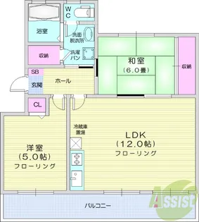 山和コーポ【3階】の間取り