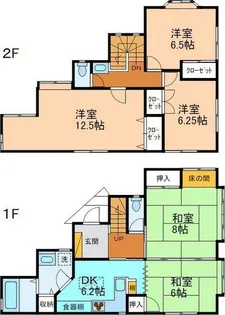 石川県白山市美川和波町【一戸建】の間取り