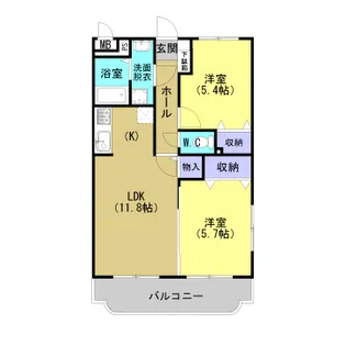 マミーマンションII【1階】の間取り