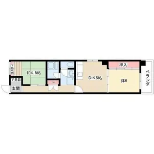 Gifu長住ビル【4階】の間取り