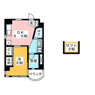 かむろビル 北館【3階】の間取り