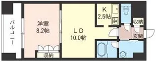 エスティメゾン銀座【14階】の間取り