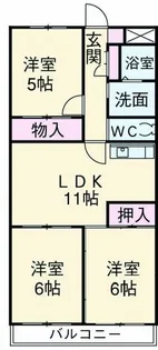 ベルアーム松戸【1階】の間取り