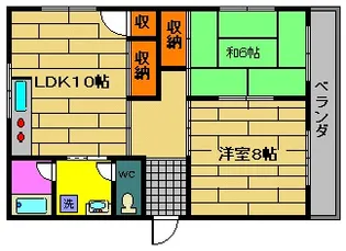 メゾン・カメリア【1階】の間取り
