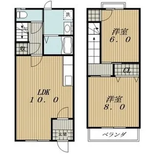 サンビレッジ【1階】の間取り