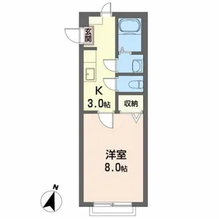 サニ-ハイツ【1階】の間取り