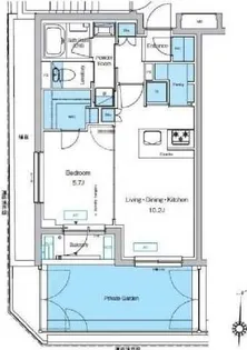 プレディアコート代々木上原【1階】の間取り