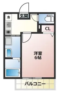 メルディア黄金町【2階】の間取り