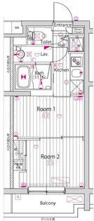 ガーラ・ヴィスタ調布【2階】の間取り