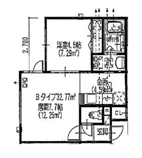 ルーチェ黄金【2階】の間取り