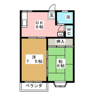 ハーシップ【2階】の間取り