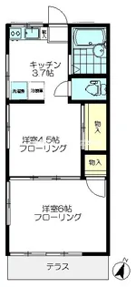 千代田ハウス【1階】の間取り