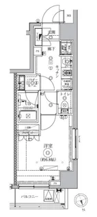 ドムス・スタイル高田馬場 手無 敷無 ネットフリー 常時ゴミ出可【6階】の間取り