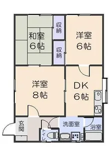 青森県八戸市下長6【一戸建】の間取り