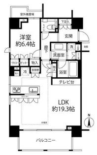 パークハウス麻布十番アーバンス【5階】の間取り