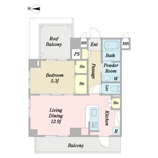PARTERRE K【4階】の間取り