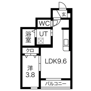 クリスタル【1階】の間取り