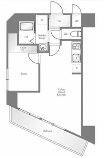 ヒルズ代官山【4階】の間取り