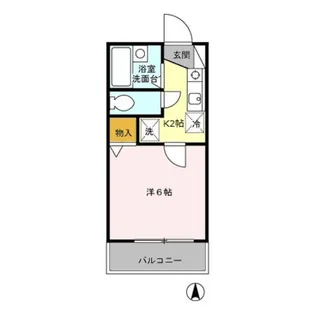 東京都日野市万願寺5【アパート】の間取り