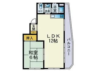 ルボワール美の里【1階】の間取り