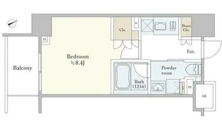 東京都港区六本木3【マンション】の間取り