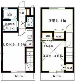 東京都武蔵野市西久保3【一戸建】の間取り